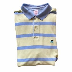 Men’s Brooks Brothers Yellow & Blue Striped Polo